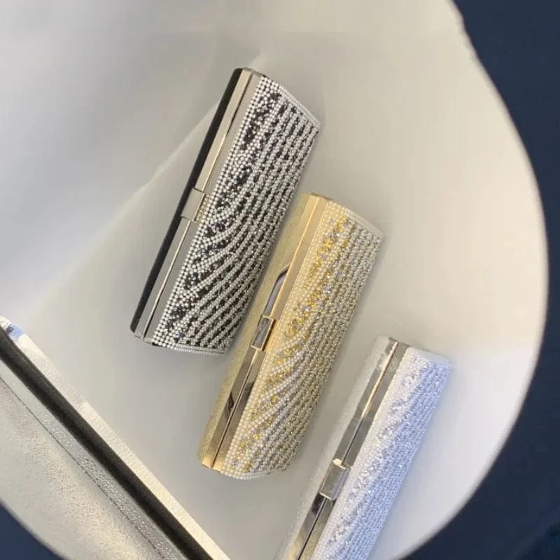 unique party bling crystal clutch purse rhinestones pearl diamond evening bag luxury clutch purses for weddings