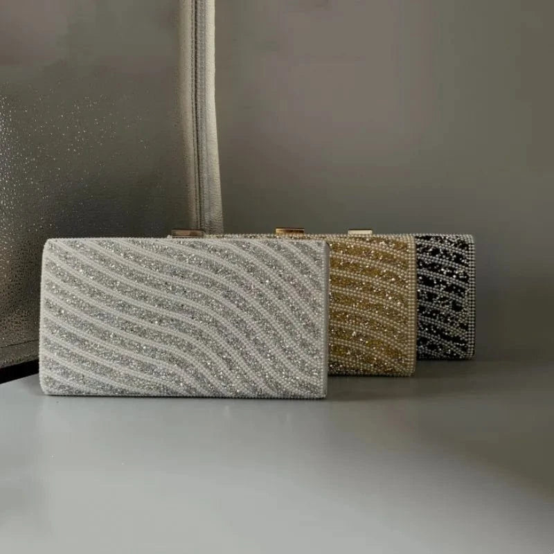 unique party bling crystal clutch purse rhinestones pearl diamond evening bag luxury clutch purses for weddings