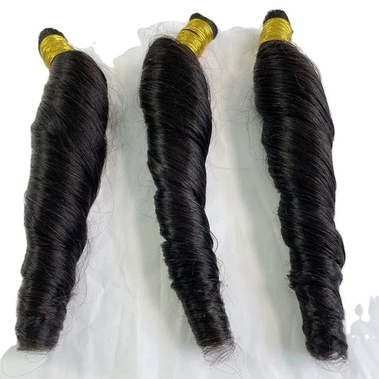 Unprocessed Bouncy Fumi Curly Bundles Raw Virgin Brazilian Blonde Hair Bundles  Virgin Hair Bundles Bulk