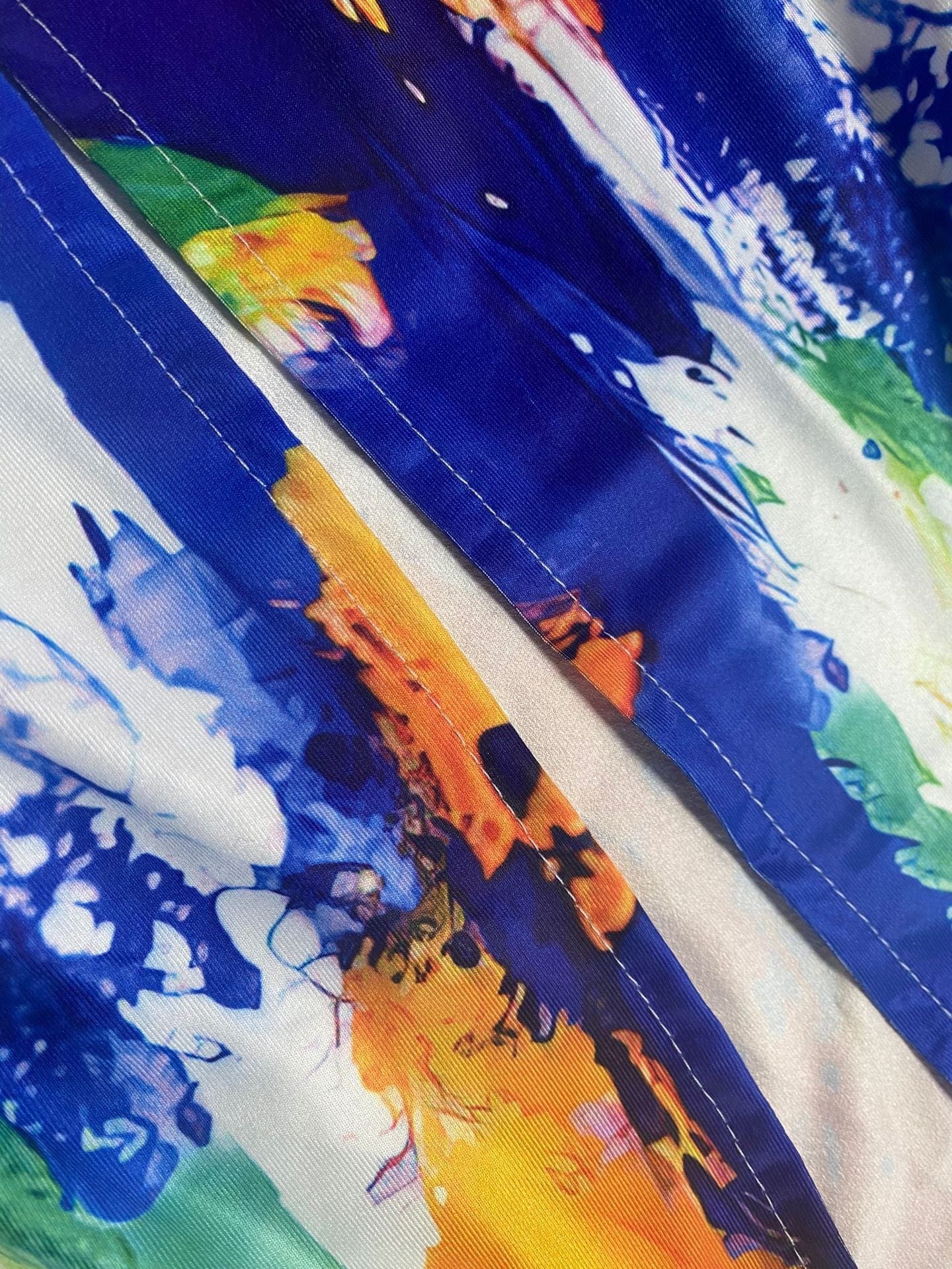 V Neck Short Sleeve Bodycon Midi Dress Tie Dyed Belt Oversized Dress Office Lady Casual Dresses Plus Size Women Clothing Summer