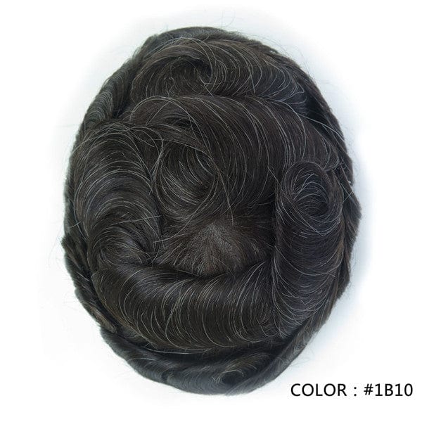 Versalite 100% human hair replacement,men's wig toupee,durable mono with poly