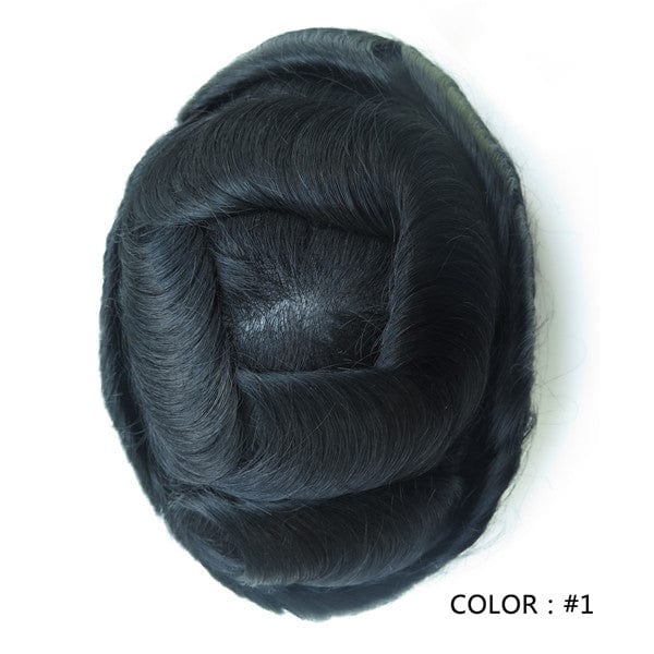 Versalite 100% human hair replacement,men's wig toupee,durable mono with poly