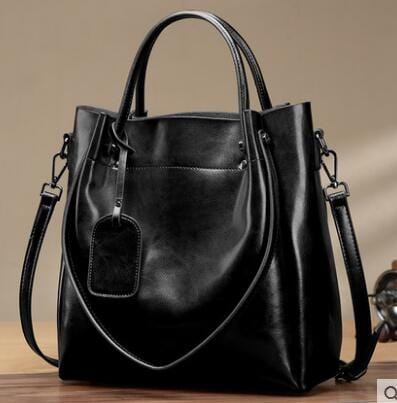 Vintage style Genuine leather women hand bags luxury ladies shoulder clutch tote bag oil custom design handbags for women