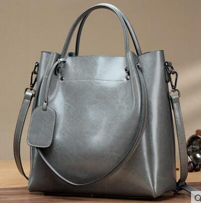 Vintage style Genuine leather women hand bags luxury ladies shoulder clutch tote bag oil custom design handbags for women