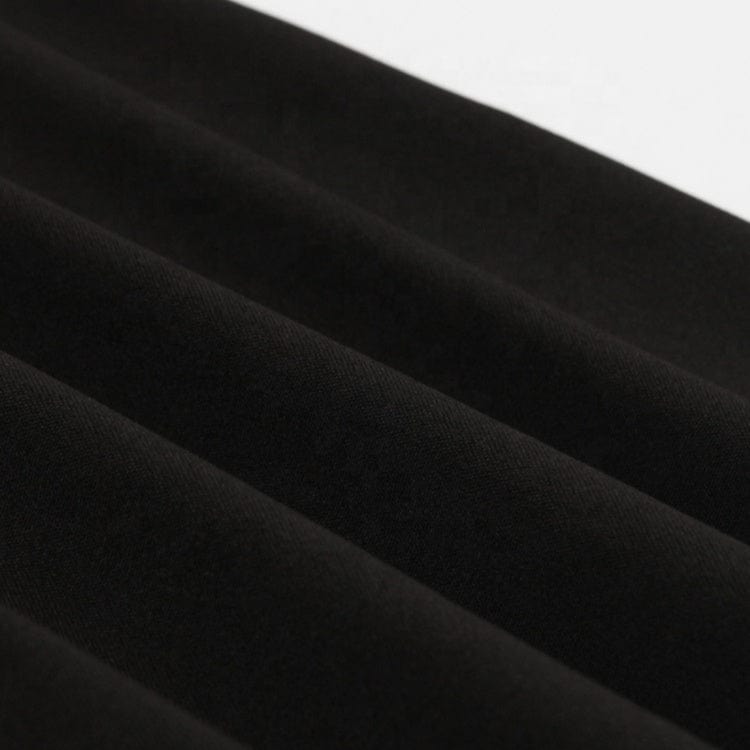 Vintage V-neck See-through Long Sleeve Dress Dot Net Yarn Horn Sleeve Knee-length A-line Dresses For Women With Zippers