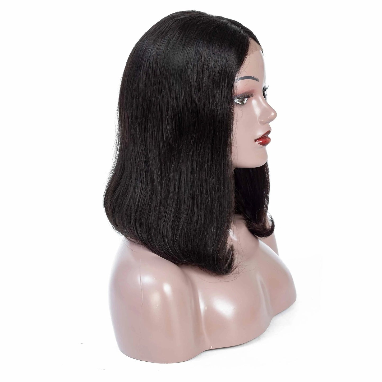 Virgin Brazilian Remy Hair 4X4 Lace Closure Short Human Hair Wigs Straight Wave Bob For Black Women