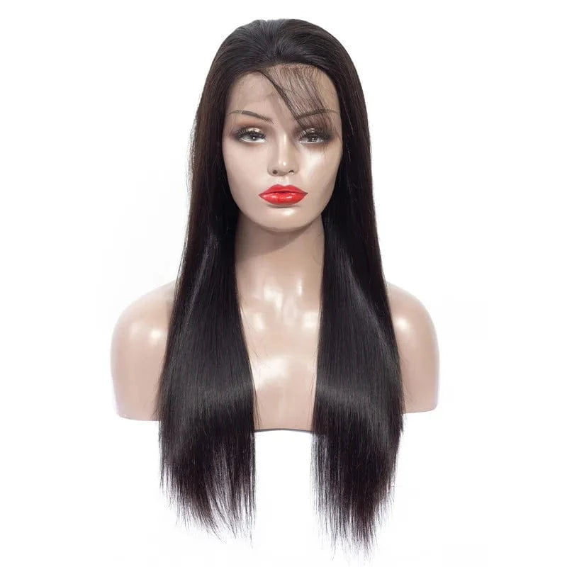 Virgin Brazilian Unprocessed Hair 13x4 Straight Lace Frontal Human Hair Wigs