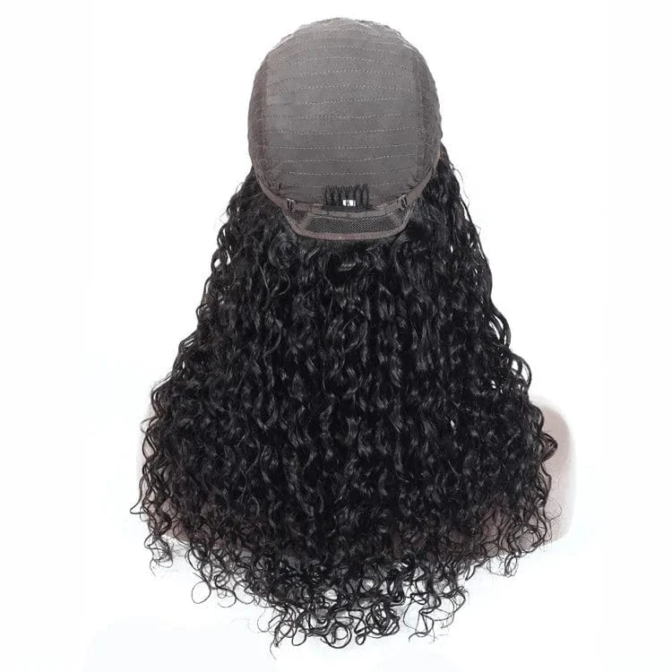 Virgin Hair 12A Cuticle Aligned One Donor Hair Organic Black Lace Wig Raw 4X4 Deep Wave Wig
