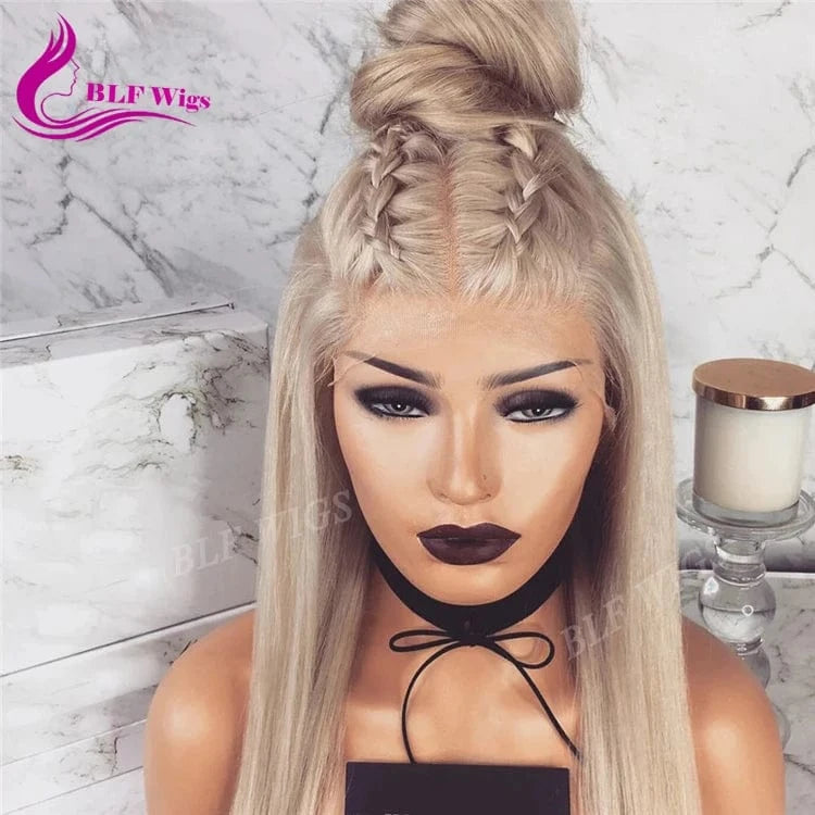 Virgin Hair Vendor Wigs HD Lace Frontal Wig, Glueless Wig Human Hair Raw Indian Hair, Cuticle Aligned Blonde Human Hair Wigs