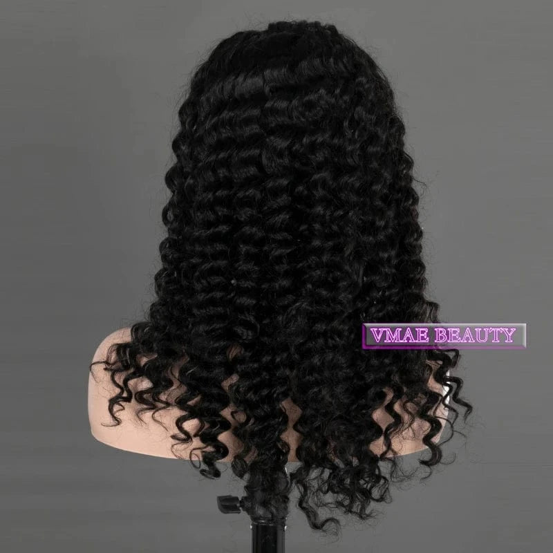 VMAE Full Cuticle Aligned Wholesale Virgin Wigs for Women Deep Wave Curly Vietnamese Raw Hair Headband Wigs Human Hair