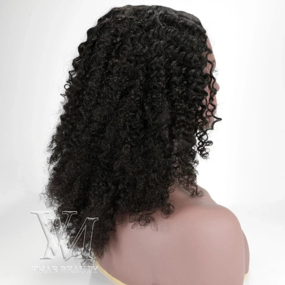 VMAE Full Cuticle Aligned Wholesale Virgin Wigs for Women Deep Wave Curly Vietnamese Raw Hair Headband Wigs Human Hair