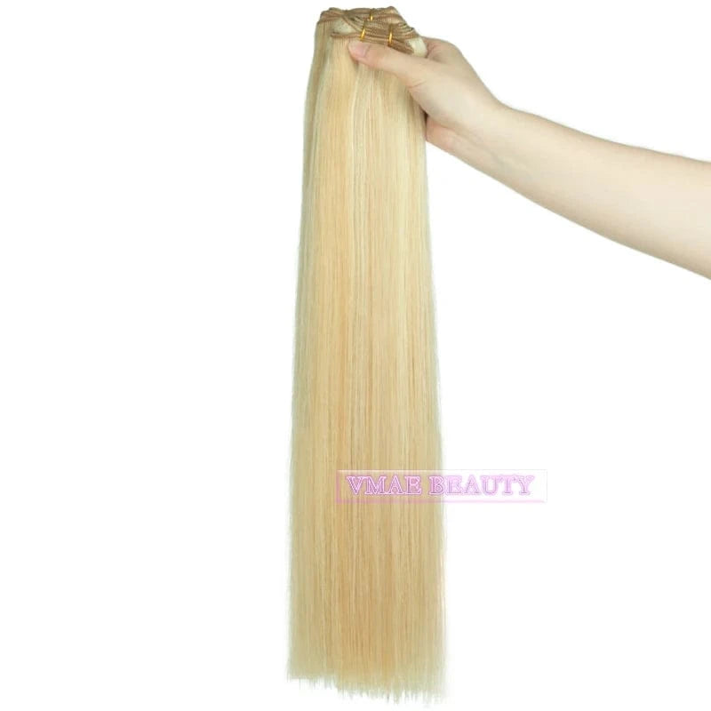 VMAE High Quality Hair Weft Remy Virgin Full Ends Straight P18#-1001# Balayage Color Human Hair Extensions
