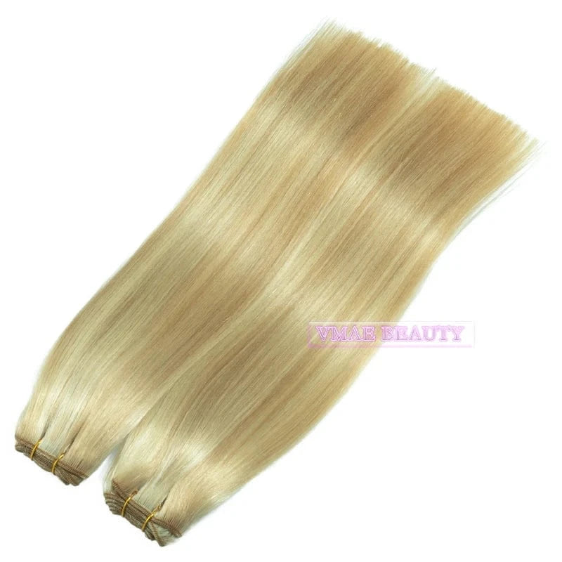 VMAE High Quality Hair Weft Remy Virgin Full Ends Straight P18#-1001# Balayage Color Human Hair Extensions