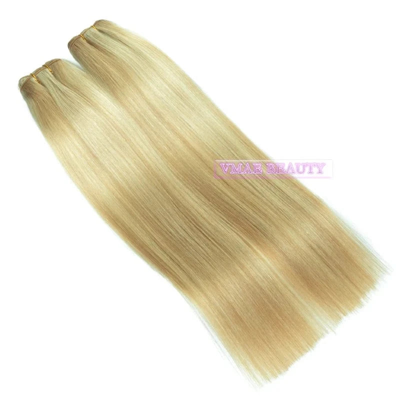 VMAE High Quality Hair Weft Remy Virgin Full Ends Straight P18#-1001# Balayage Color Human Hair Extensions