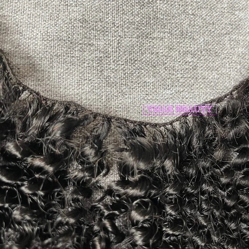 VMAE High Quality Kinky Curly Virgin Indian Hair Handtied Feather Hair Keratin Knots Hair Extensions