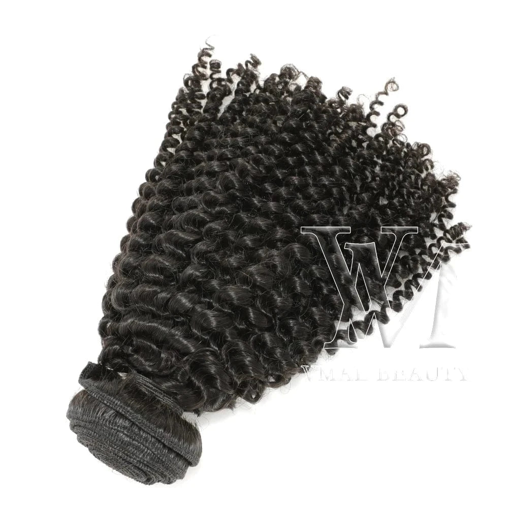 VMAE Mongolian Unprocessed Raw Cuticle Aligned Weft Afro Kinky Curly 3A 3B 3C 4A 4B 4C Human Hair Extensions For Black Women