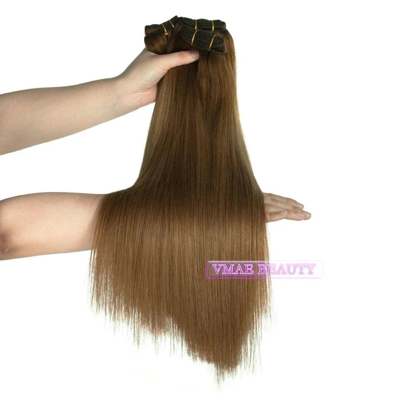 VMAE Ombre Color Hair Weft Double Drawn Hair Bundles Root 4# Ends 8# Mixed Color Human Hair Extensions 13A Grade