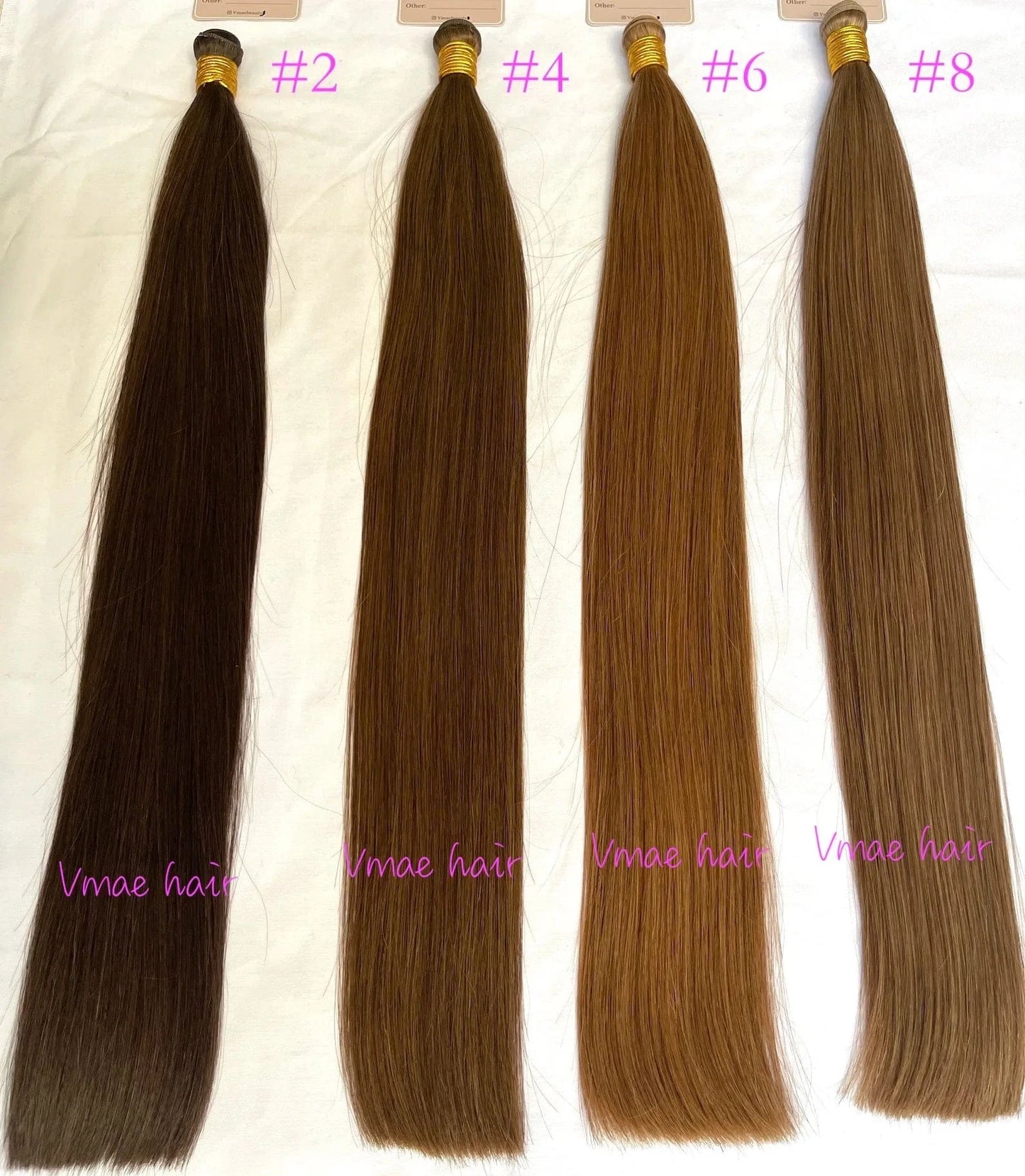 VMAE Peruvian Virgin Unprocessed Raw Cuticle Aligned Double Drawn Straight Hand Tied Flat Genius Weft Hair Extensions Human Hair