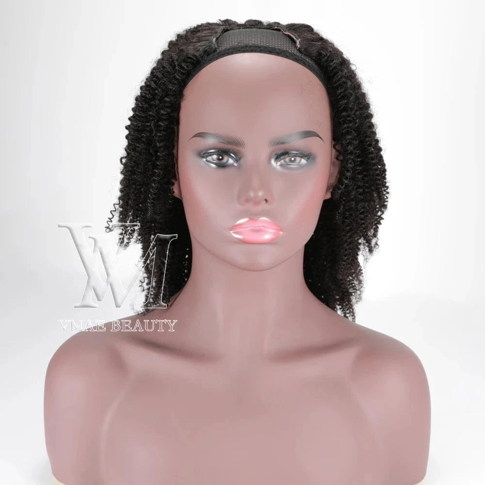 VMAE Raw Virgin Cuticle Aligned Burmese U Part Human Hair Wigs for Black 3A 3B 3C Afro Kinky Curly Women 4A 4B 4C Swiss Lace