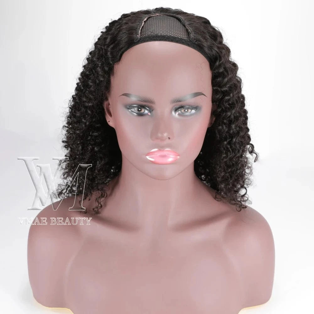 VMAE Raw Virgin Cuticle Aligned Burmese U Part Human Hair Wigs for Black 3A 3B 3C Afro Kinky Curly Women 4A 4B 4C Swiss Lace