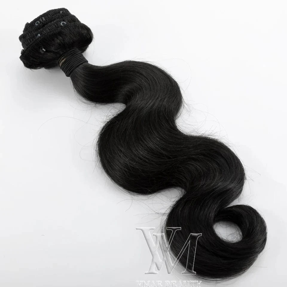 VMAE Vietnamese Natural Color 100g Body Deep Water Loose Wave Kinky Straight Human Hair Weft Micro Beads Hair Extension