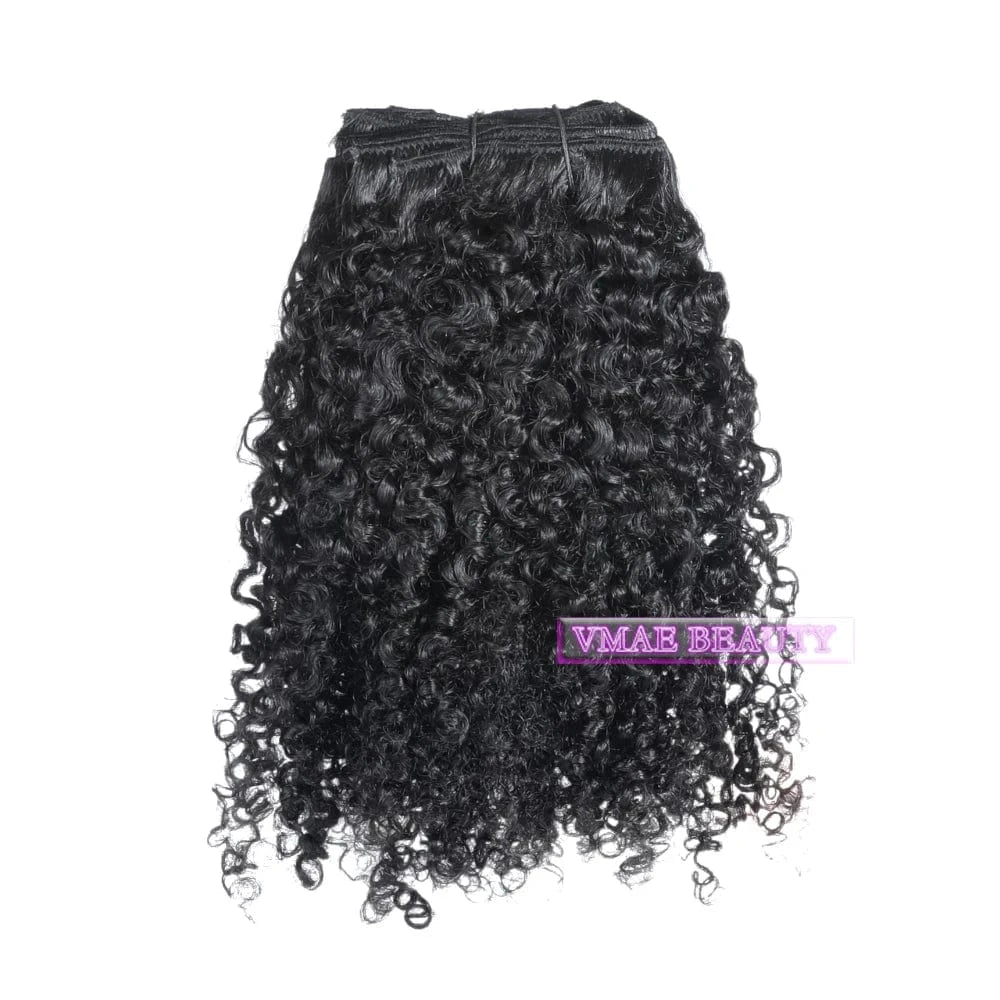 VMAE Wholesale Mongolian Unprocessed Raw Weft Human Hair Bundles Afro Kinky Curly 3A 3B 3C 4A 4B 4C Human Hair Extensions