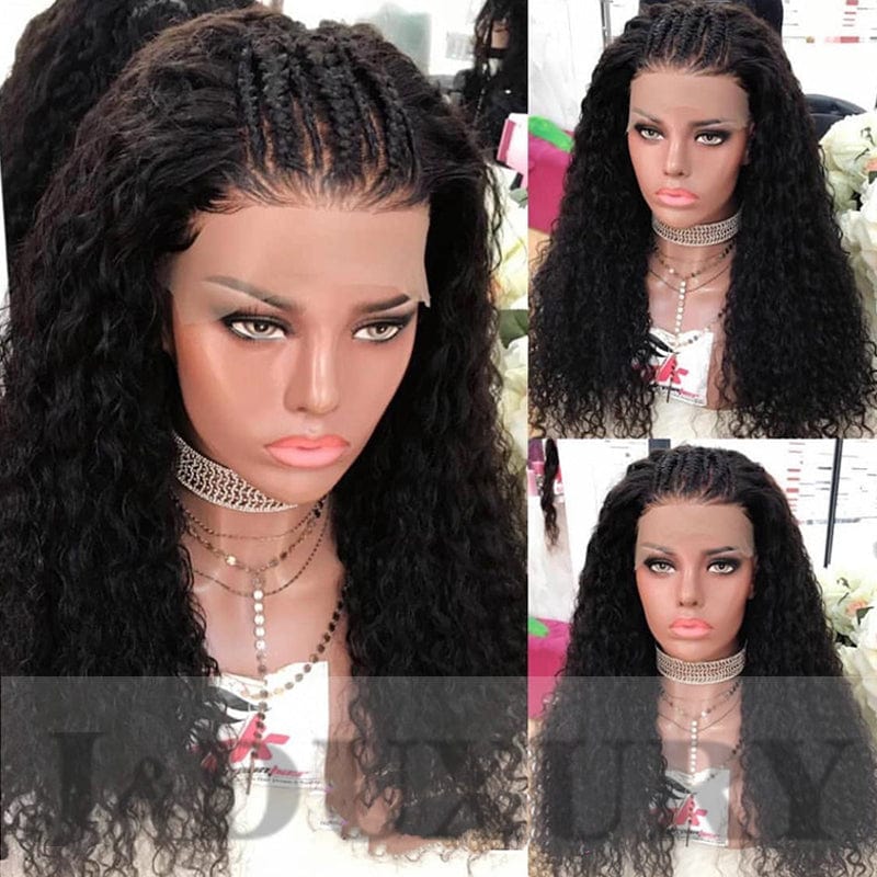 water wave human hair transparent 360 full lace human hair wig for black women natural human hair wig for black women