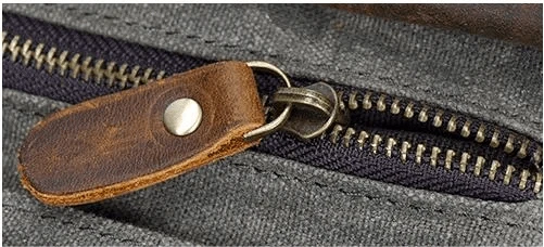 Waxed Canvas Bag Passport Cover Case Phone Rfid Leather Credit Card Holder Waterproof canvas long wallet