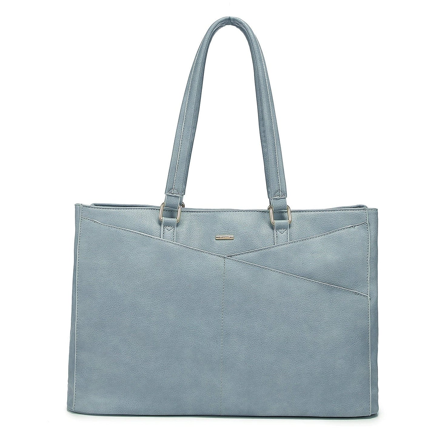 WB147606LK-blue 2022 LOVEVOOK 15.6in PU  school shoulder tote Bags women  Large Office Work handbags girls Briefcase Laptop tote bags for women