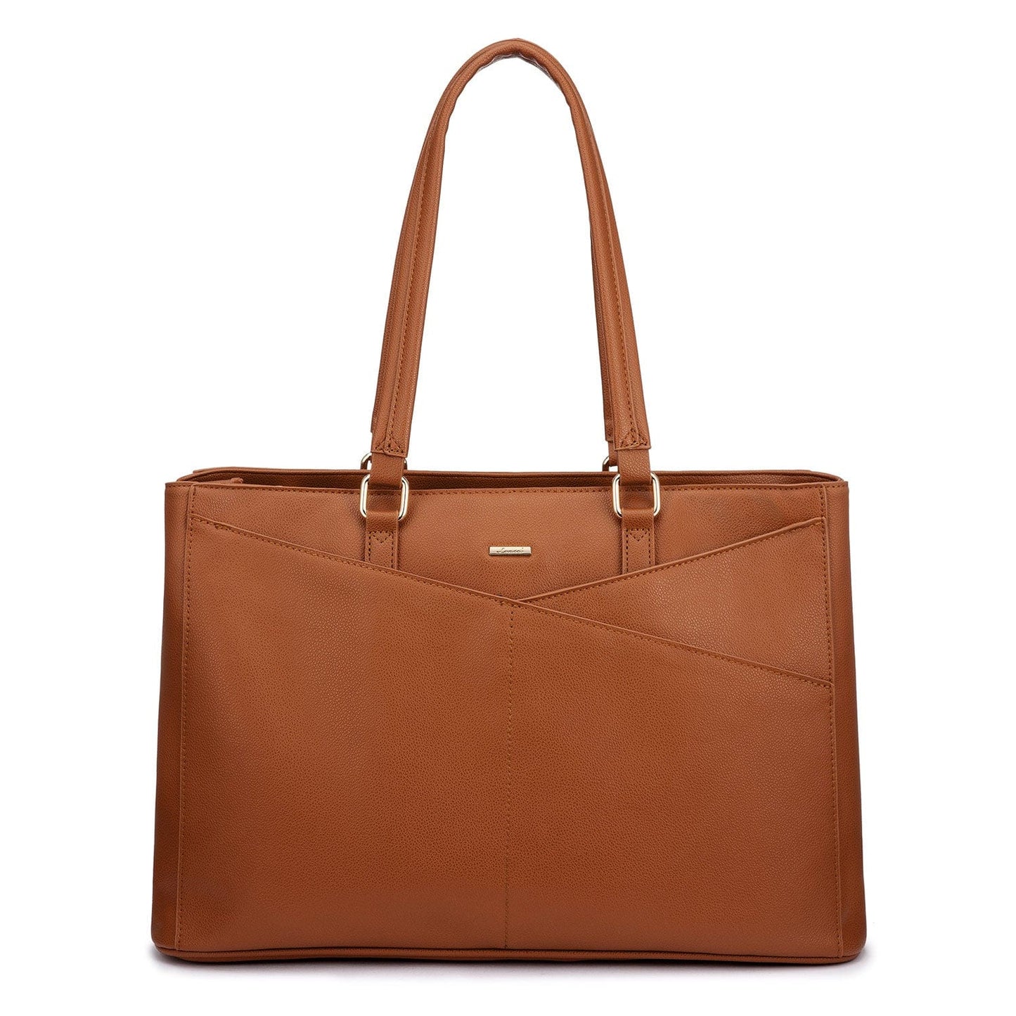 WB147628LK-brown 2022 LOVEVOOK 15.6in PU  school shoulder tote Bags women  Large Office Work handbags girls Briefcase Laptop tote bags for women
