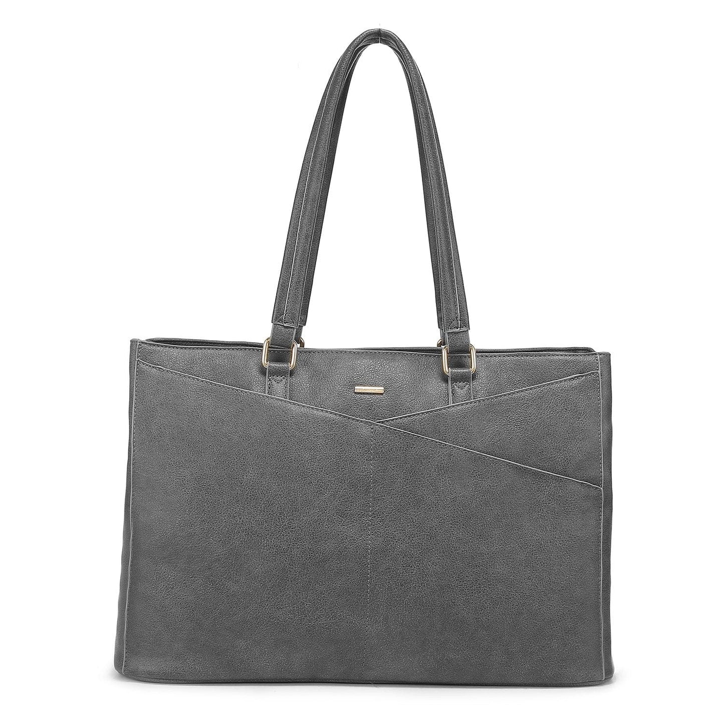 WB147630LK-dark grey 2022 LOVEVOOK 15.6in PU  school shoulder tote Bags women  Large Office Work handbags girls Briefcase Laptop tote bags for women