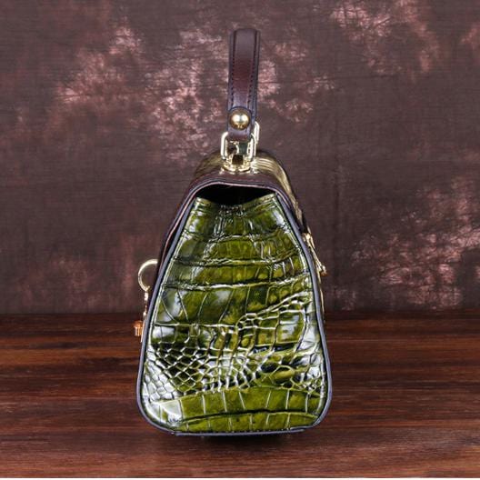 WESTAL crocodile pattern handbag ladies shoulder sling crossbody leather bag cowhide bag genuine leather handbags for women