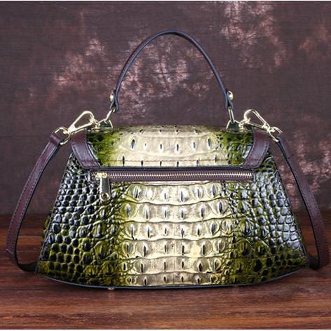 WESTAL crocodile pattern handbag ladies shoulder sling crossbody leather bag cowhide bag genuine leather handbags for women