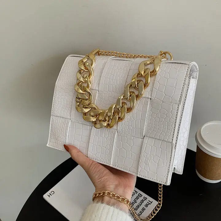 White 2022 Crocodile Stylish Small Handbags Women Luxury Purses Pillow Shape Pillow Shape Mini Shoulder Bag