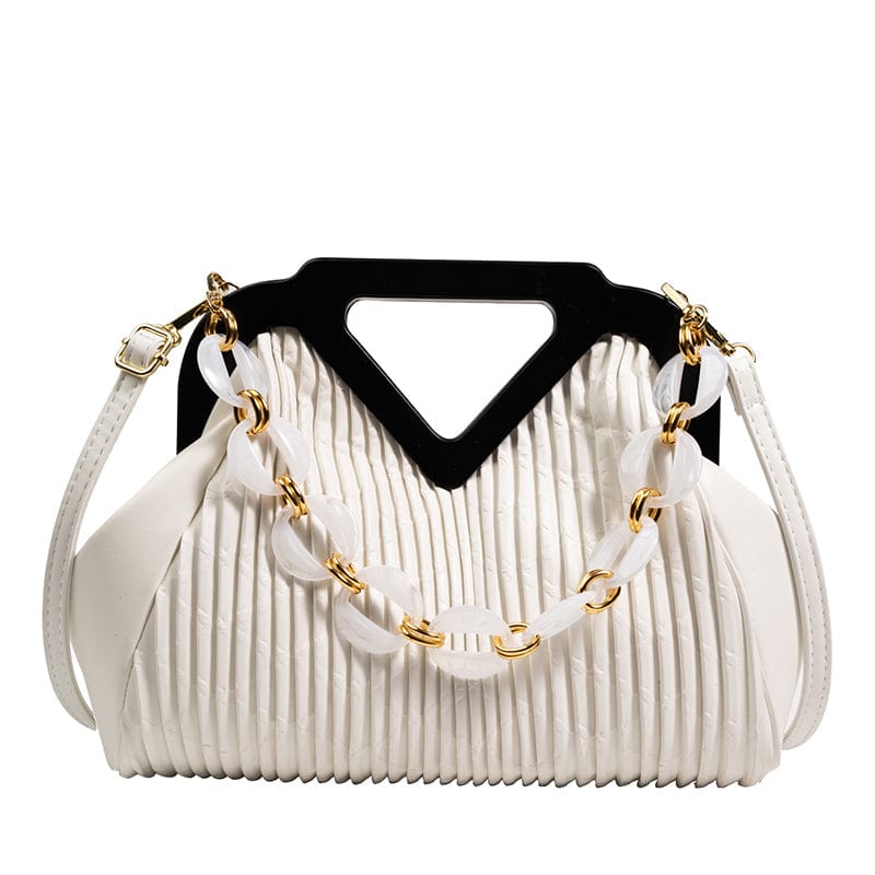 White 2022 Fashion Designer Purses Wholesale Chains Custom Shoulder Bag PU Leather Bags Women Handbags Ladies Luxury