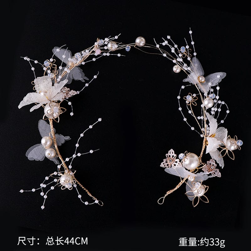 White Birthday crown headband christmas snowflake headband
