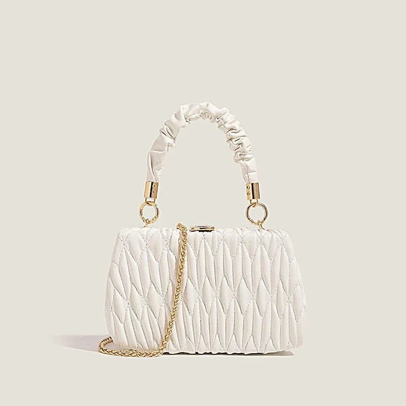 White good quality fall 2023 women handbags sling bags unique custom shape pink color leather handbag