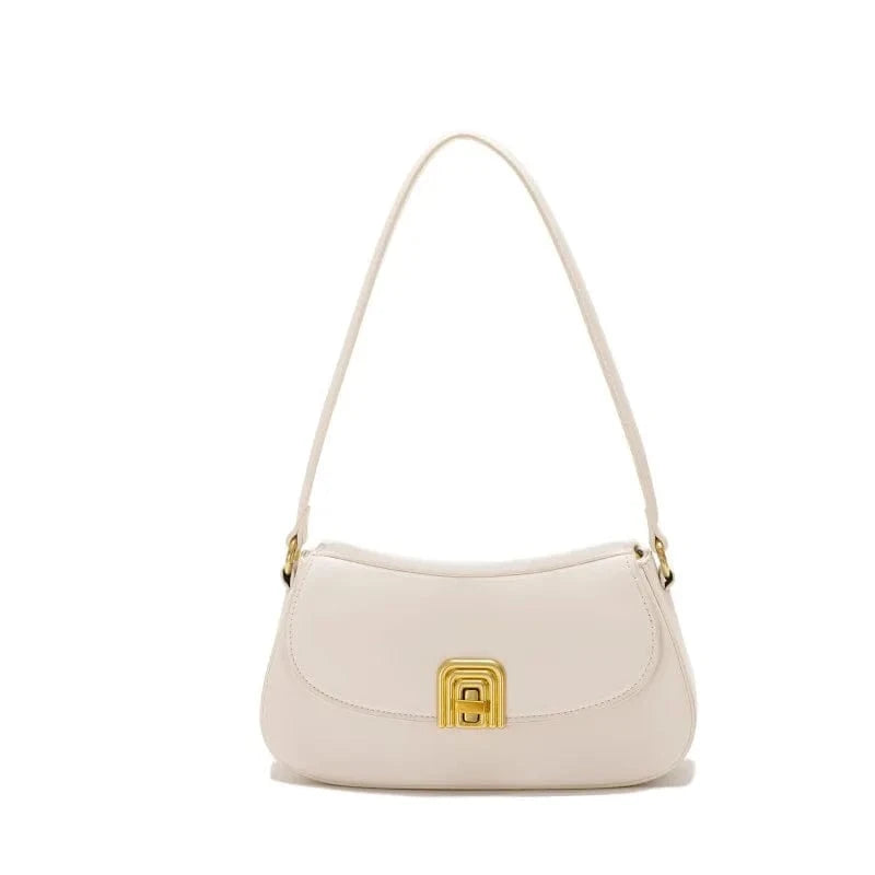 White Guangzhou factory design my own handbag pu leather retro shoulder bag new fashion 2024 trendy handbags