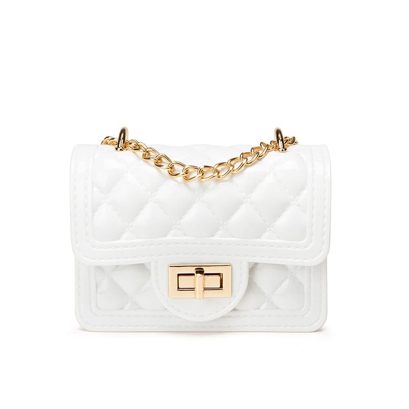 White Ladies new pink red transparent colorful purses and bags mini handbag jelly shoulder bag bags for women girls