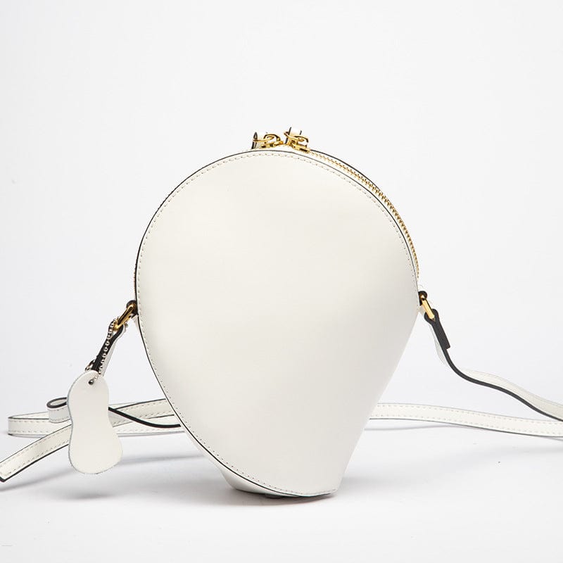 White Leather Women's Bag 2022 New Summer Trend Solid Color Simple Fashion Girl Candy Color Versatile Black -Shoulder Crossbody Bag