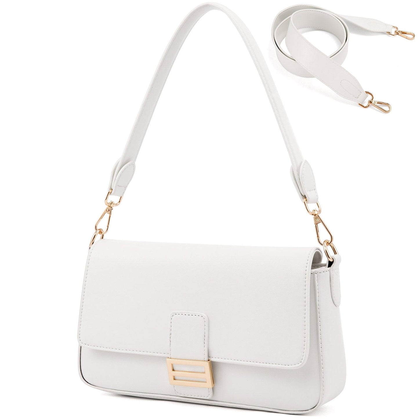 White LOVEVOOK 2022 wholesale custom Small Purses 2 straps Crossbody classic mini handbags fashion shoulder purse women underarm bags