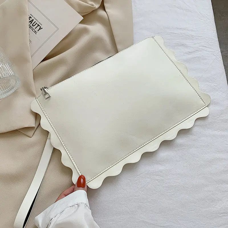 White M302 Flowers Envelope Clutch Bags Women Large Purse Soft Large Capacity Luxury Lady Wallet