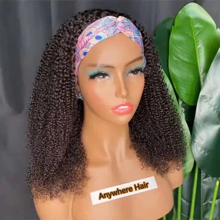 Wholesale 150% Density Deep Curly Natural Black Color Raw Indian Hair None Lace Wigs