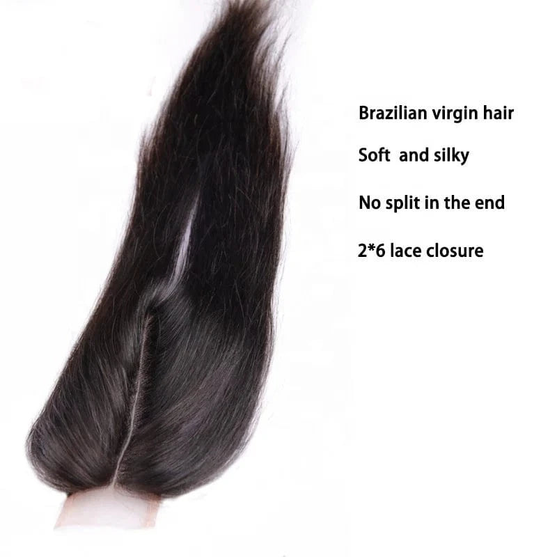 Wholesale 2*6 Straight Human Hair Bundle Virgin With Closure Unprocessed Raw Virgin Bulk Cheap Hair Bundle Product For Women