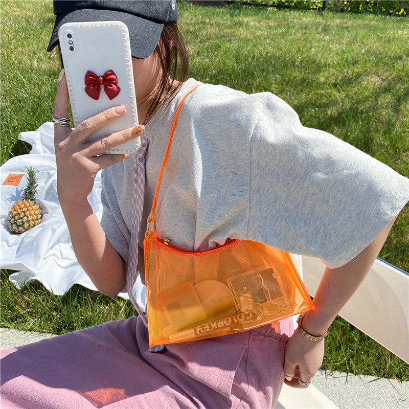 Wholesale 2022 Luxury Designer Clutch Ladies Handbags for Women PVC Jelly Clutch Purses and Bags