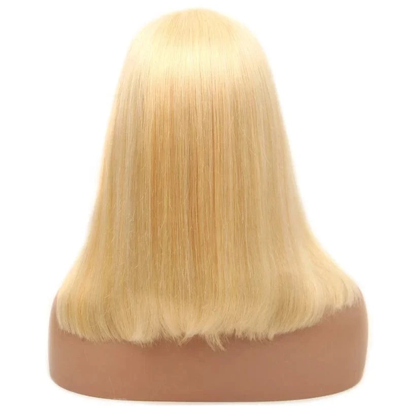 Wholesale 613 Blonde Frontal Wigs Brazilian Hair Natural Cheap Long Bone Straight Human Hair Wigs Lace Front For Black Women