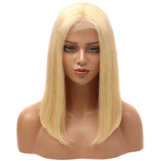 Wholesale 613 Blonde Frontal Wigs Brazilian Hair Natural Cheap Long Bone Straight Human Hair Wigs Lace Front For Black Women