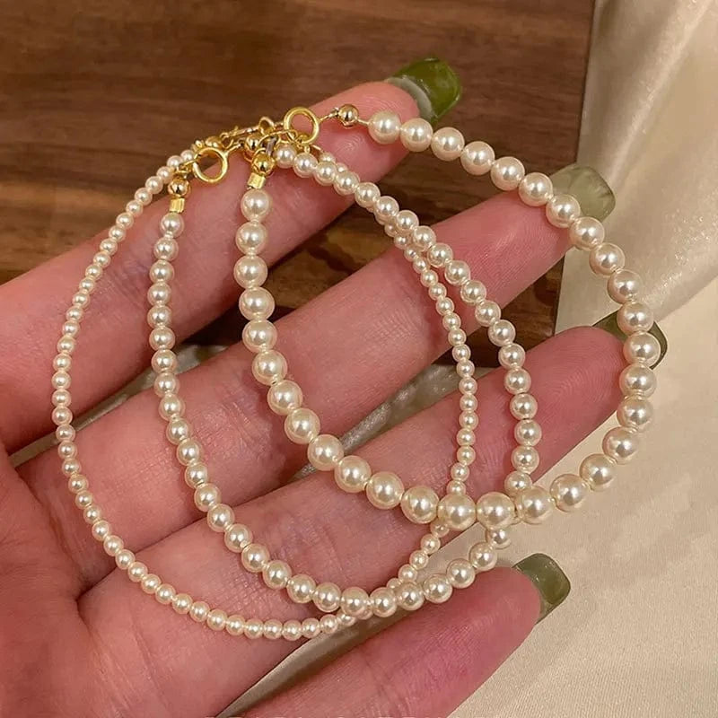 wholesale 925 silver pearl bracelet women 925 sterling silver gold plated luxury pearl bracelet jewelry women