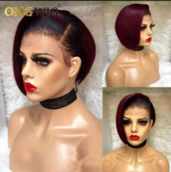 wholesale best quality short perruque raw brazilian human hair hd transparent lace front pixie cut wig human hair 13x1 for woman