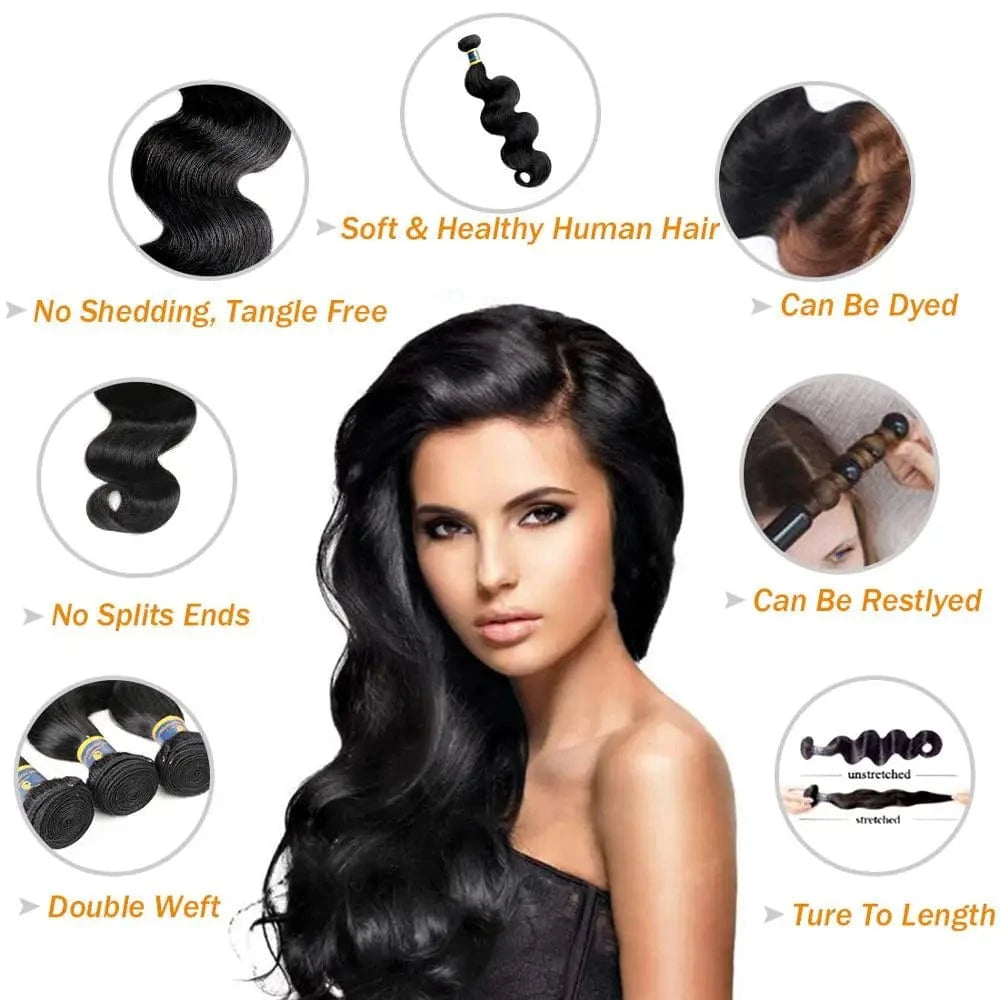 Wholesale Brazilian Weaving Human Hair Body Wave,The Best Virgin Human Hair Vendor
